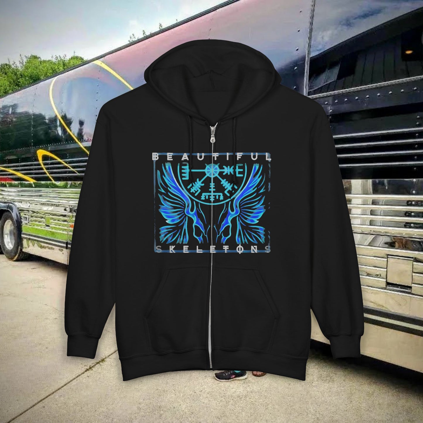 Beautiful Skeletons Zip-up Hoodie