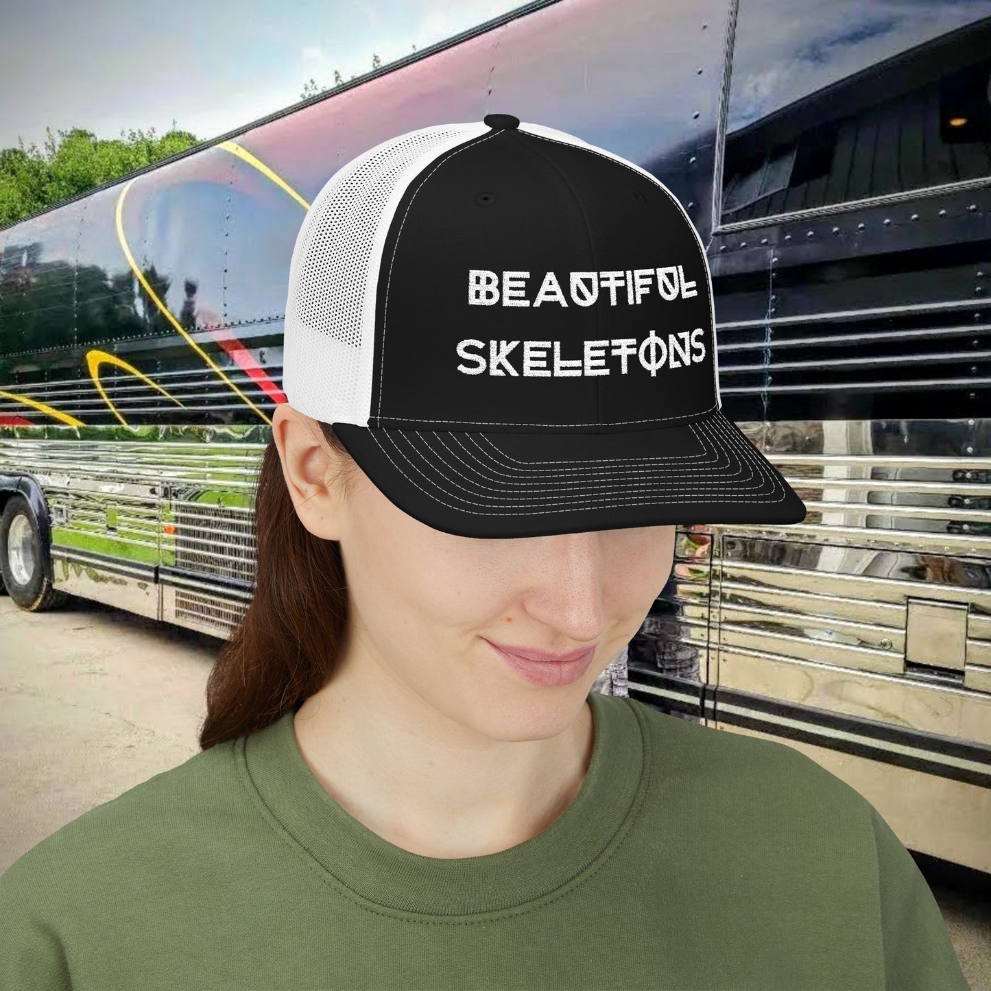 Beautiful Skeletons Embroidered  Cap