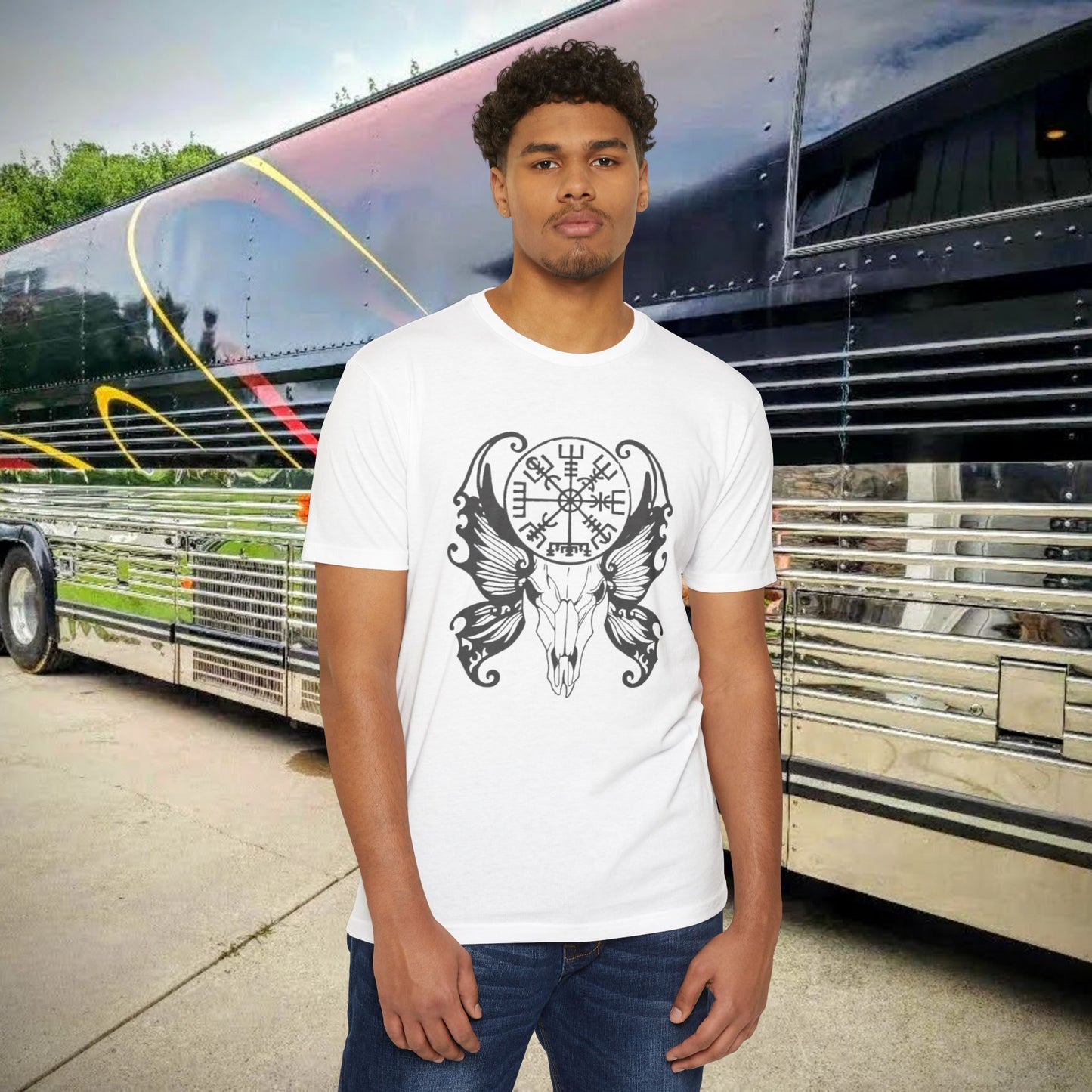 Grey compass Unisex T-shirt