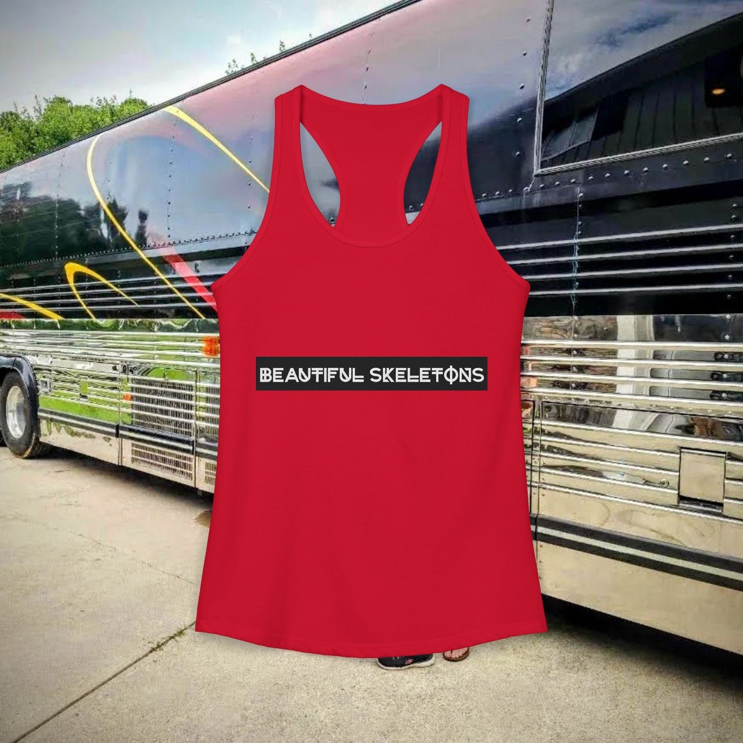 Beautiful Skeletons women's racer-back tank
