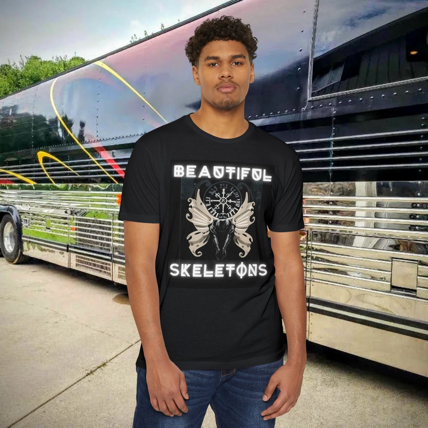 Beautiful Skeleton Moth Man Unisex T-shirt