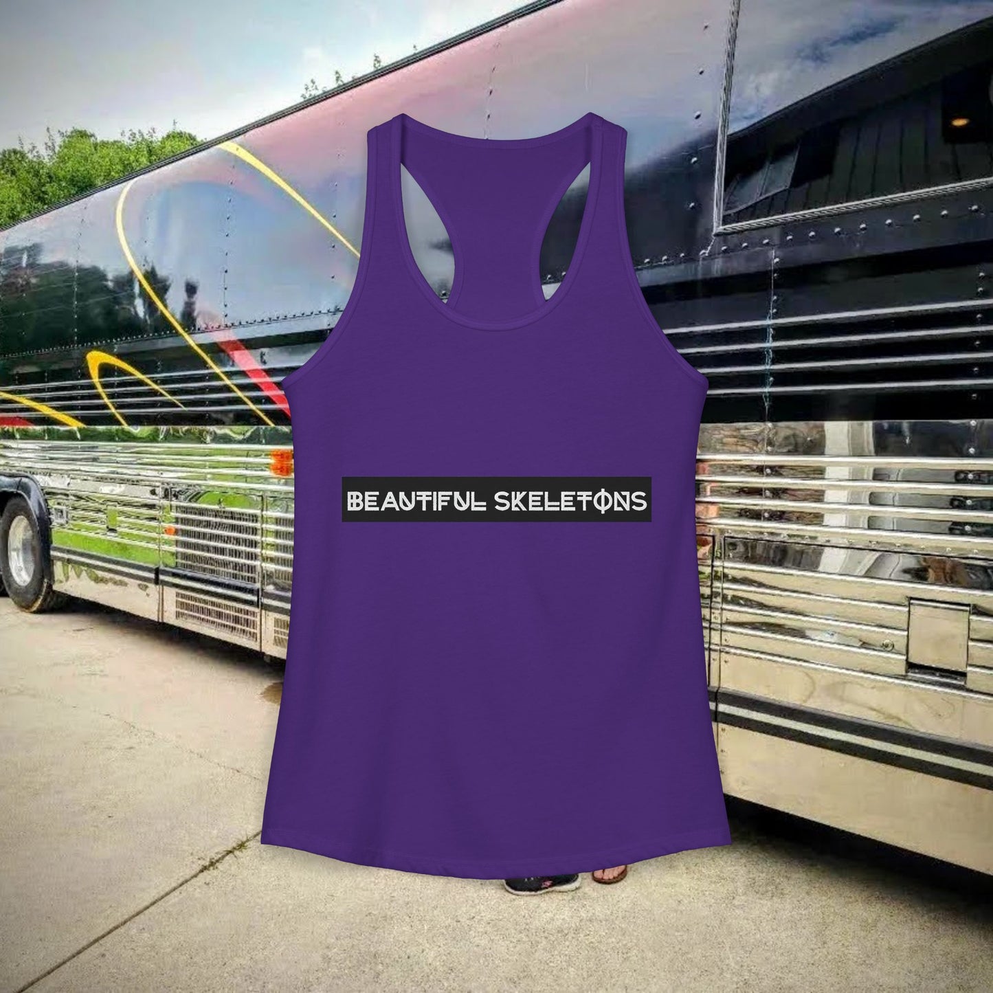 Beautiful Skeletons women's racer-back tank