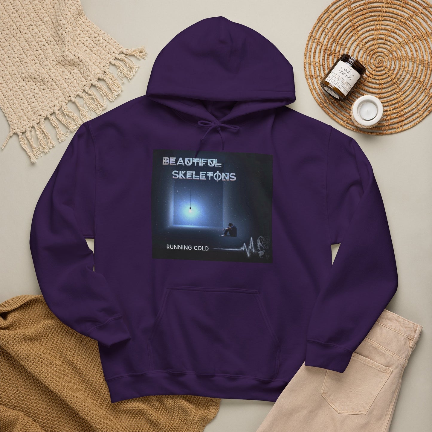 New! 'Running Cold' Beautiful Skeletons Unisex Hoodie