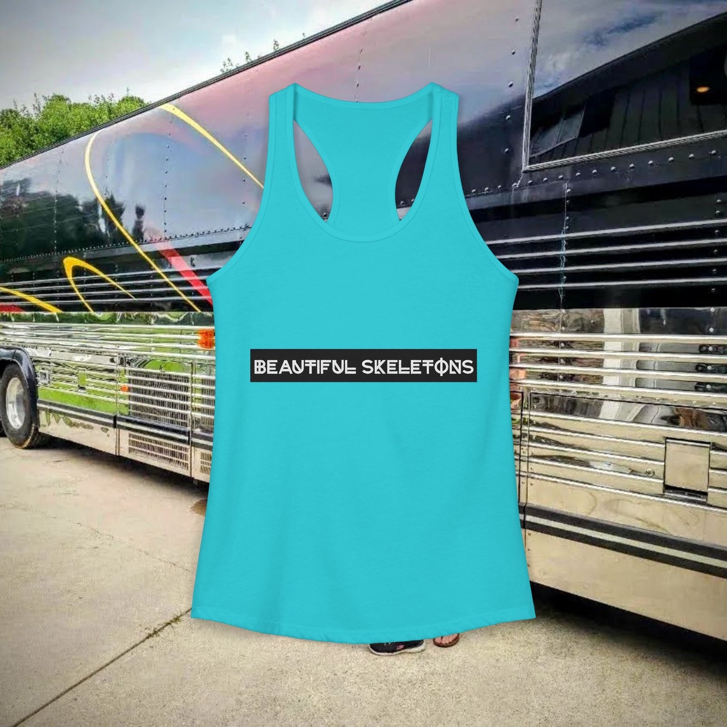 Beautiful Skeletons women's racer-back tank