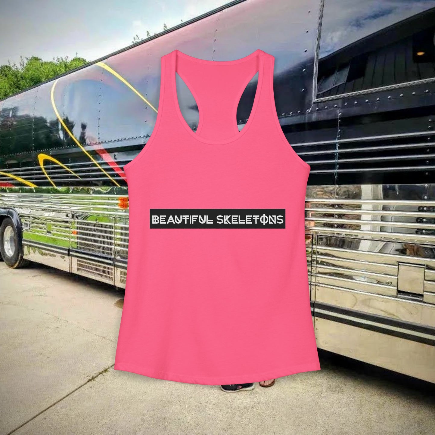 Beautiful Skeletons women's racer-back tank