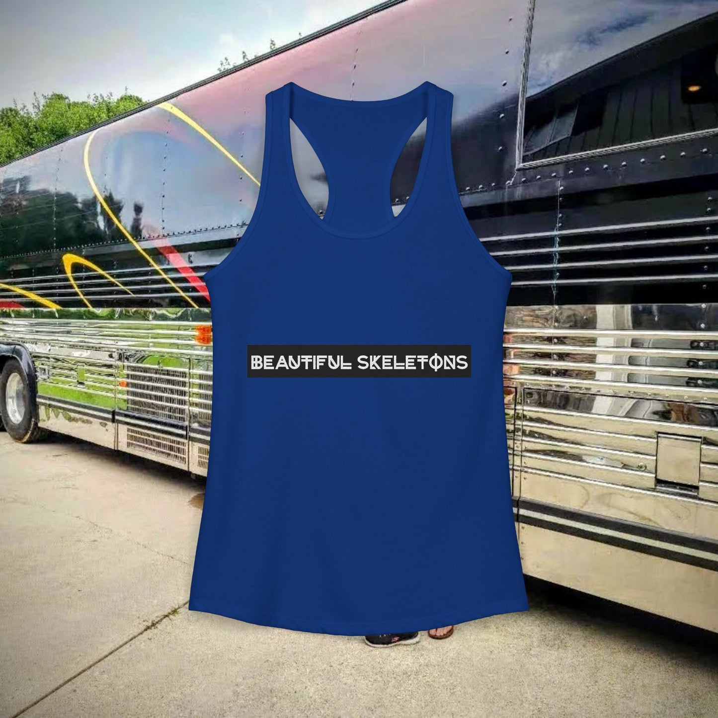 Beautiful Skeletons women's racer-back tank
