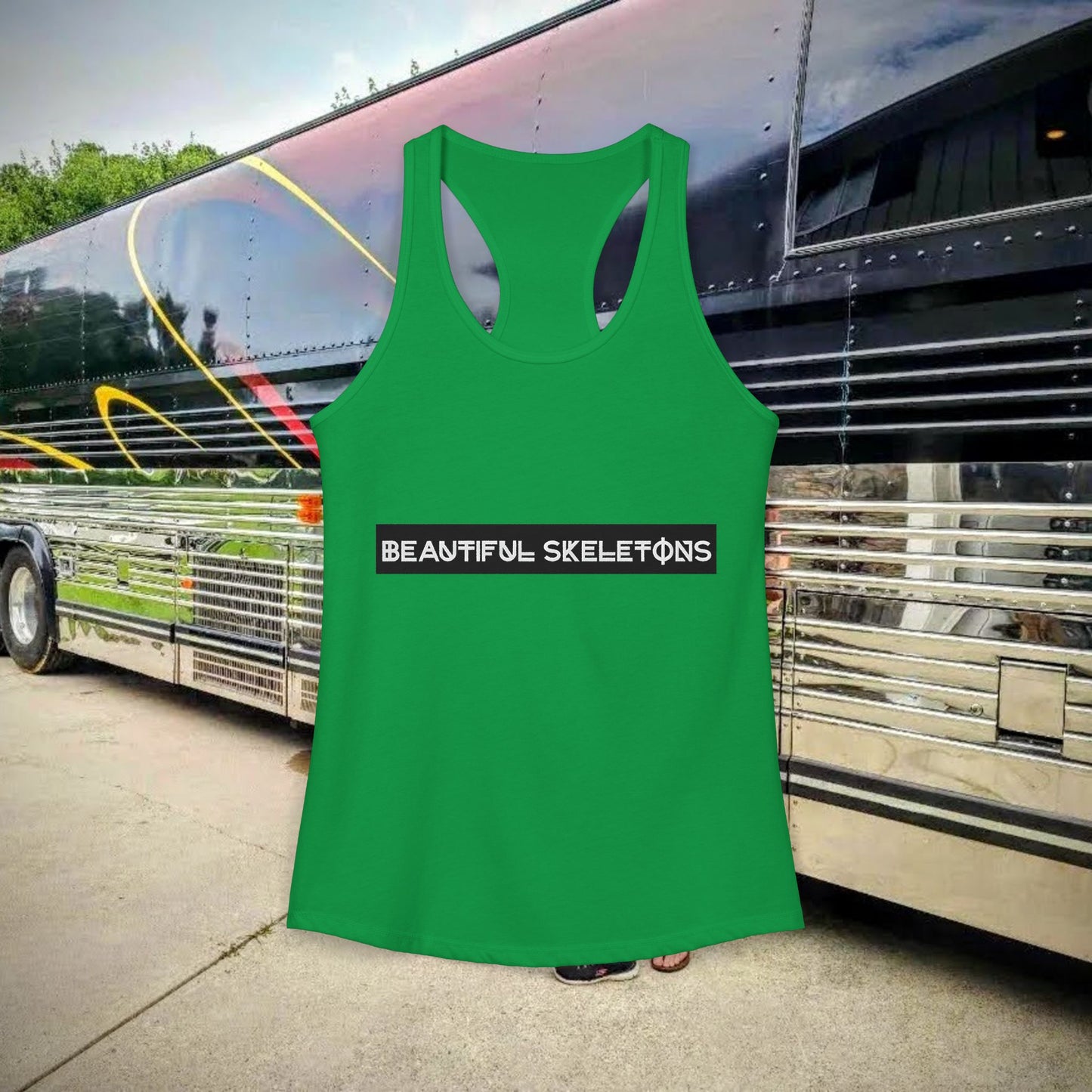 Beautiful Skeletons women's racer-back tank