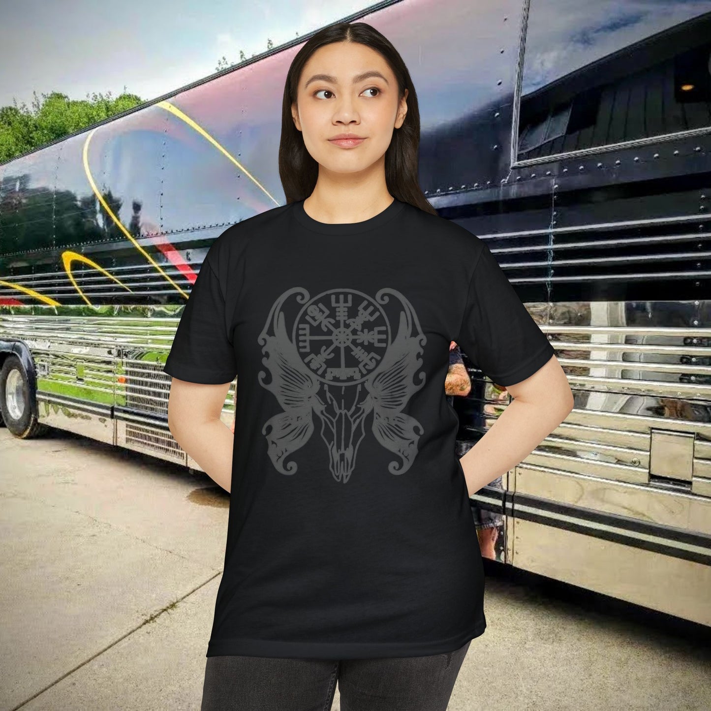 Grey compass Unisex T-shirt