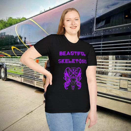 Beautiful Skeletons Purple logo T-shirt