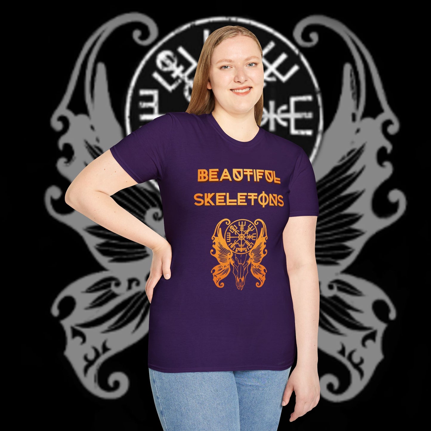 Beautiful Skeletons Orange logo T-Shirt
