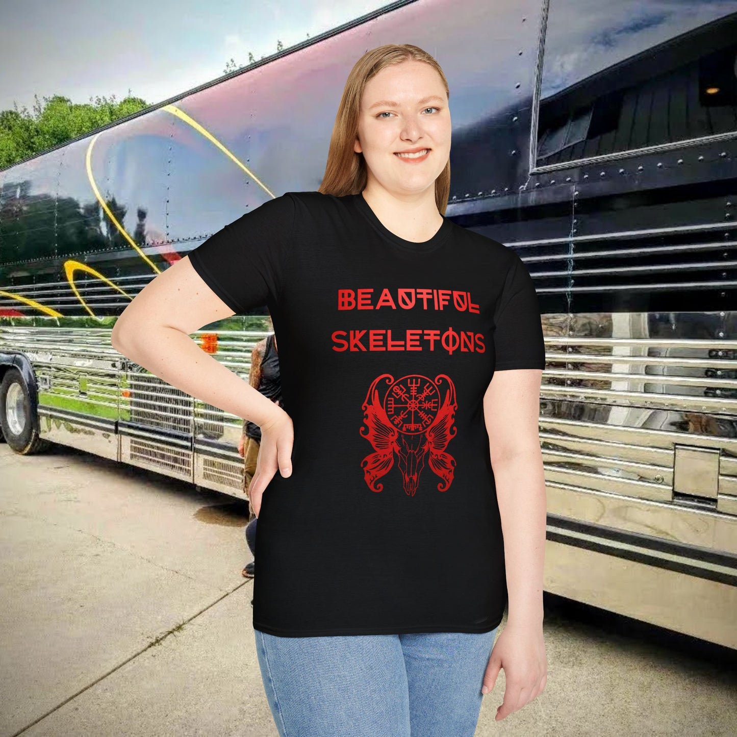 Beautiful Skeletons Red logo T-shirt