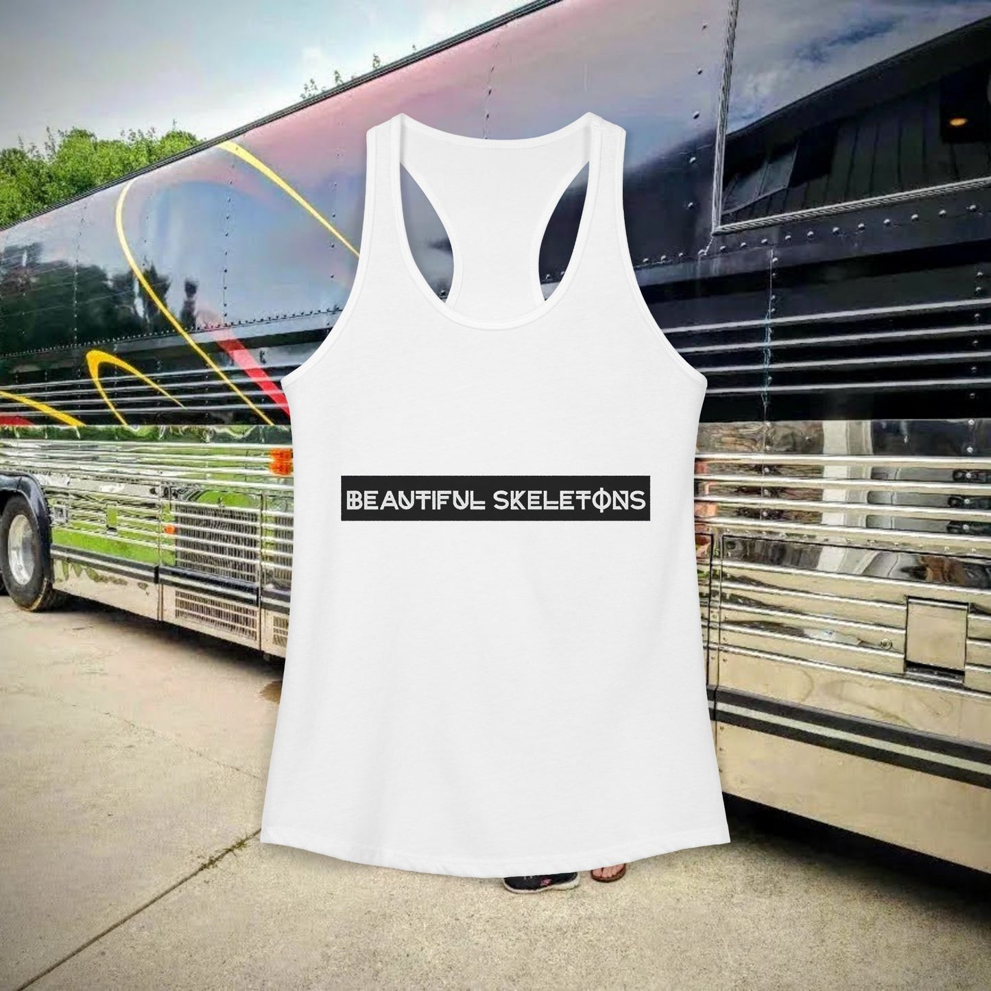 Beautiful Skeletons women's racer-back tank