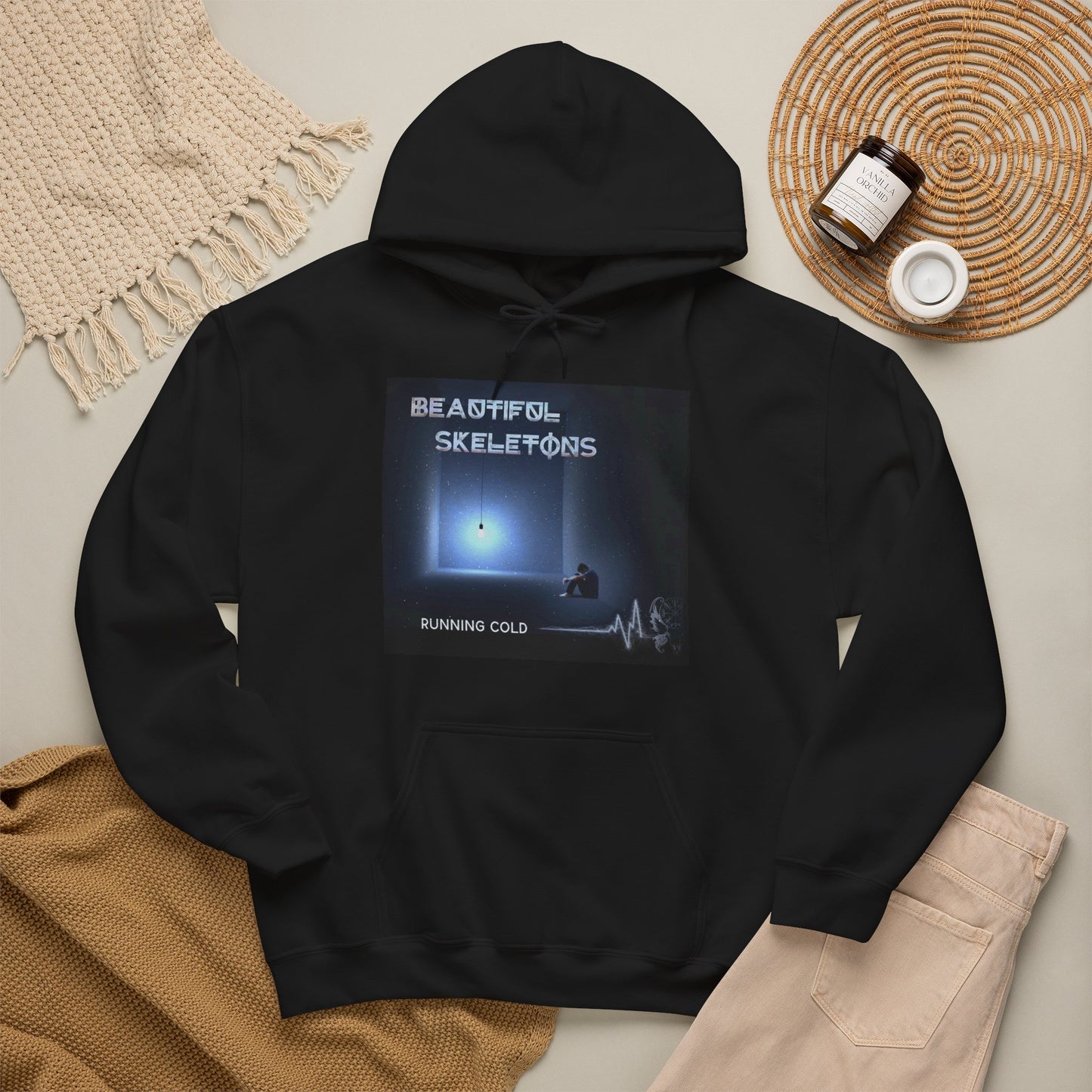 New! 'Running Cold' Beautiful Skeletons Unisex Hoodie