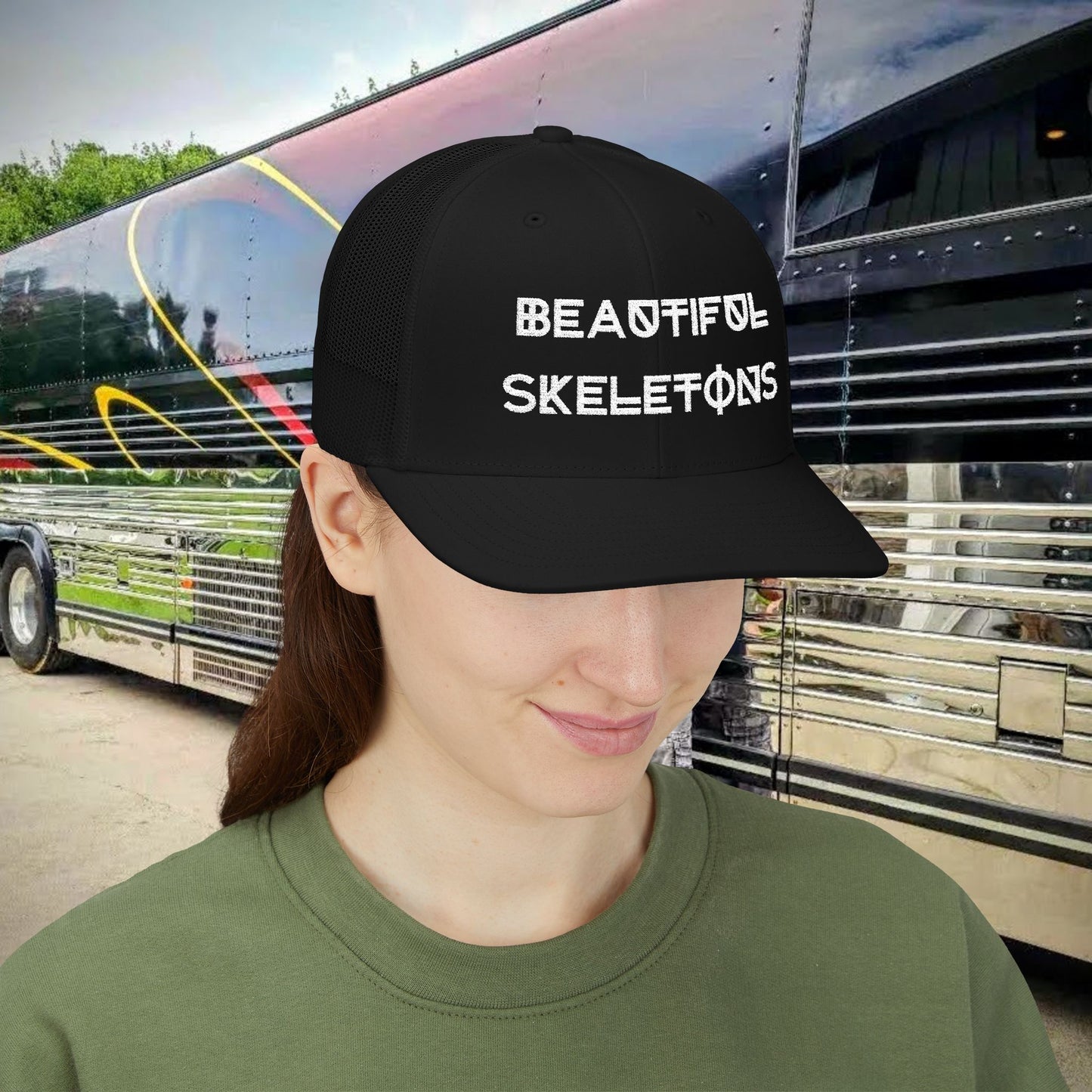 Beautiful Skeletons Embroidered  Cap