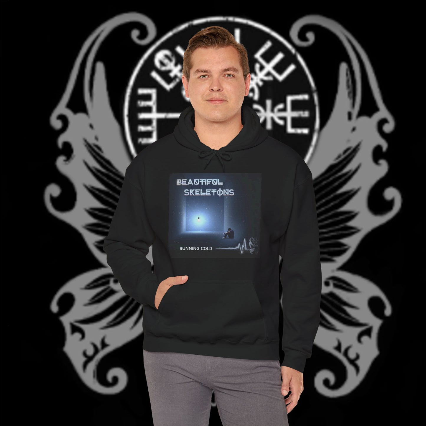 New! 'Running Cold' Beautiful Skeletons Unisex Hoodie