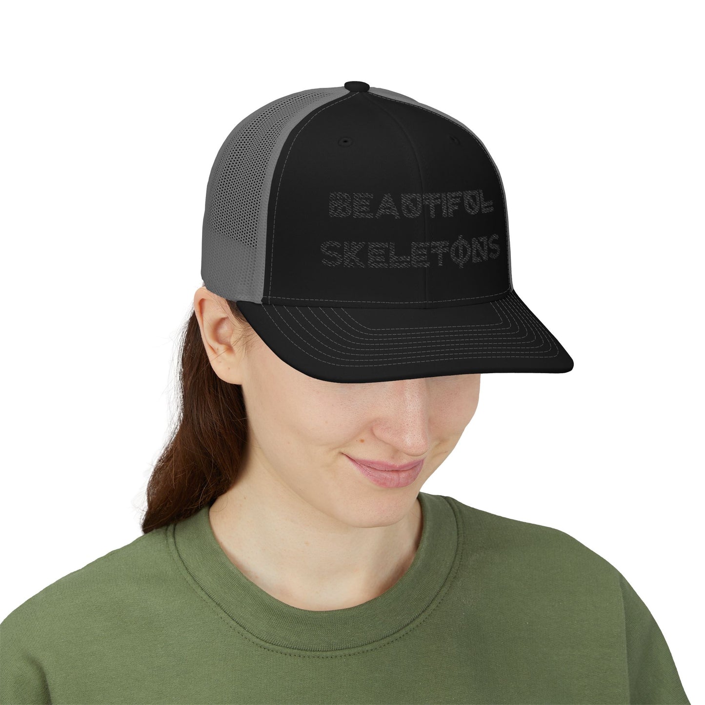 Beautiful Skeletons Snapback Trucker Hat