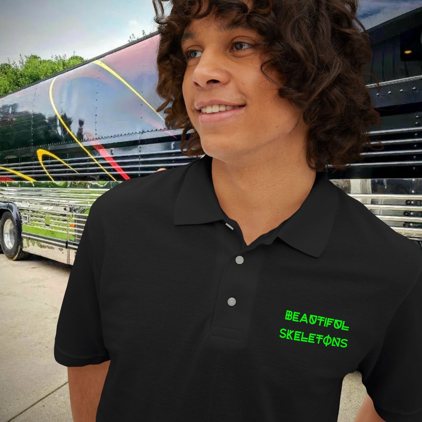 Green Skelly Crew Men's Polo